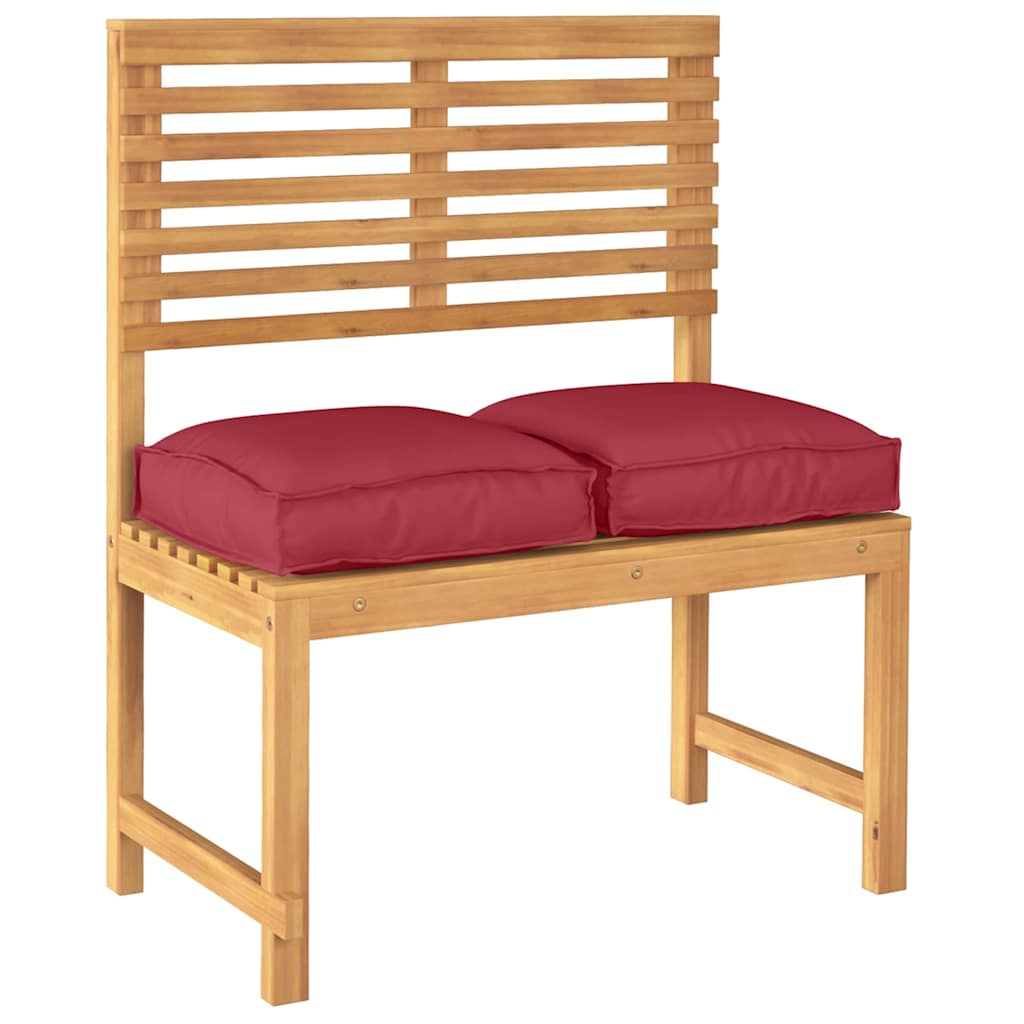 Cuscino 2 pz Tessuto Oxford Rosso Vino 40 x 40 x 8 cm