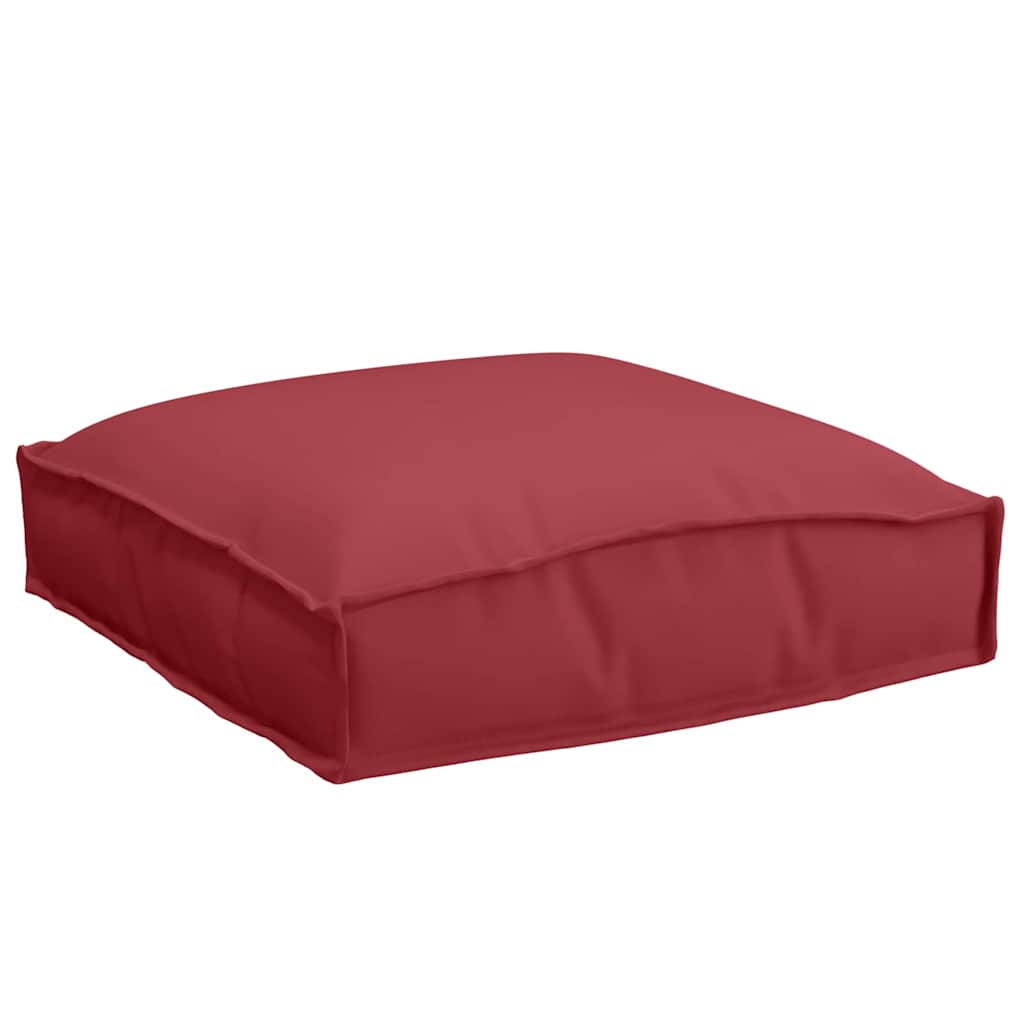 Cuscino 2 pz Tessuto Oxford Rosso Vino 40 x 40 x 8 cm