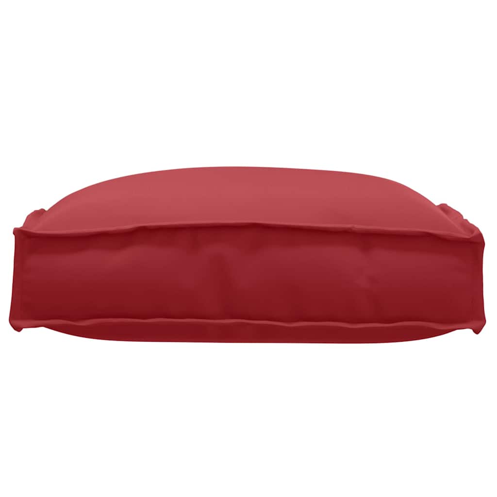 Cuscino 2 pz Tessuto Oxford Rosso Vino 40 x 40 x 8 cm