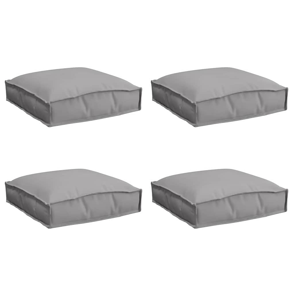 Cuscino 4 pz Tessuto Oxford Grigio 40 x 40 x 8 cm