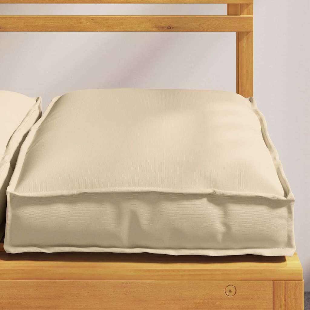 Cuscino 4 pz Tessuto Oxford Beige 40 x 40 x 8 cm