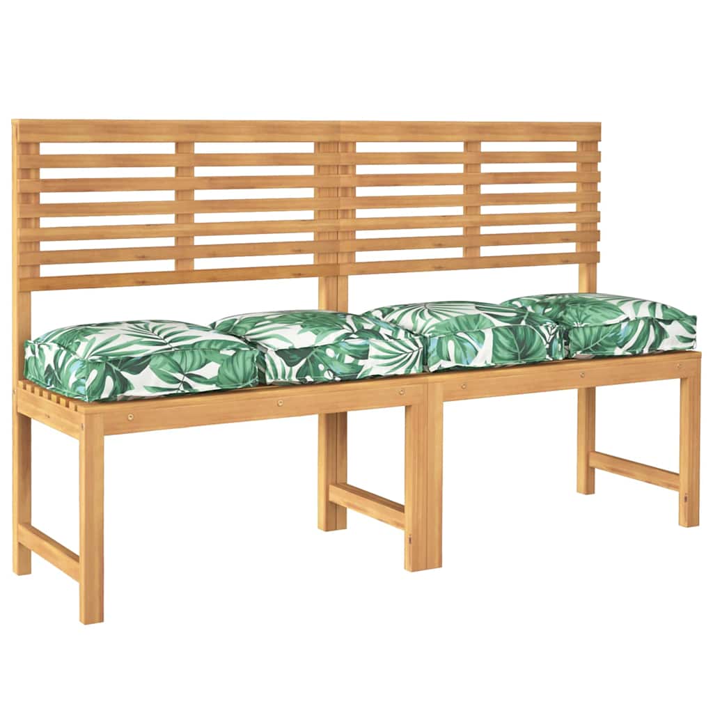 Cuscino 4 pz Tessuto Oxford Motivo Foglia 40 x 40 x 8 cm