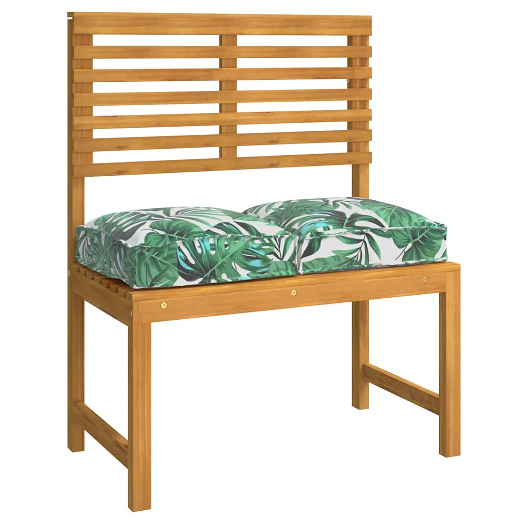 Cuscino 4 pz Tessuto Oxford Motivo Foglia 40 x 40 x 8 cm