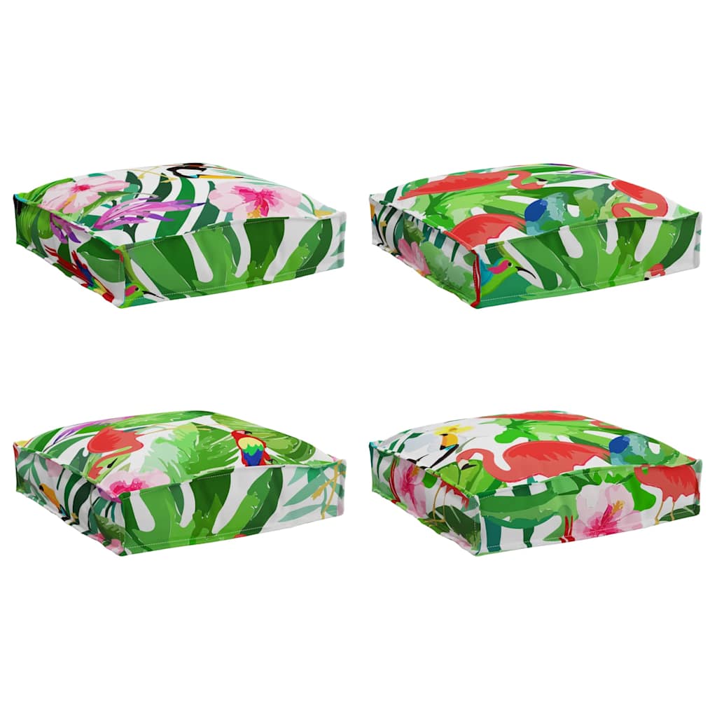 Cuscino 4 pz Tessuto Oxford Multicolore 40 x 40 x 8 cm