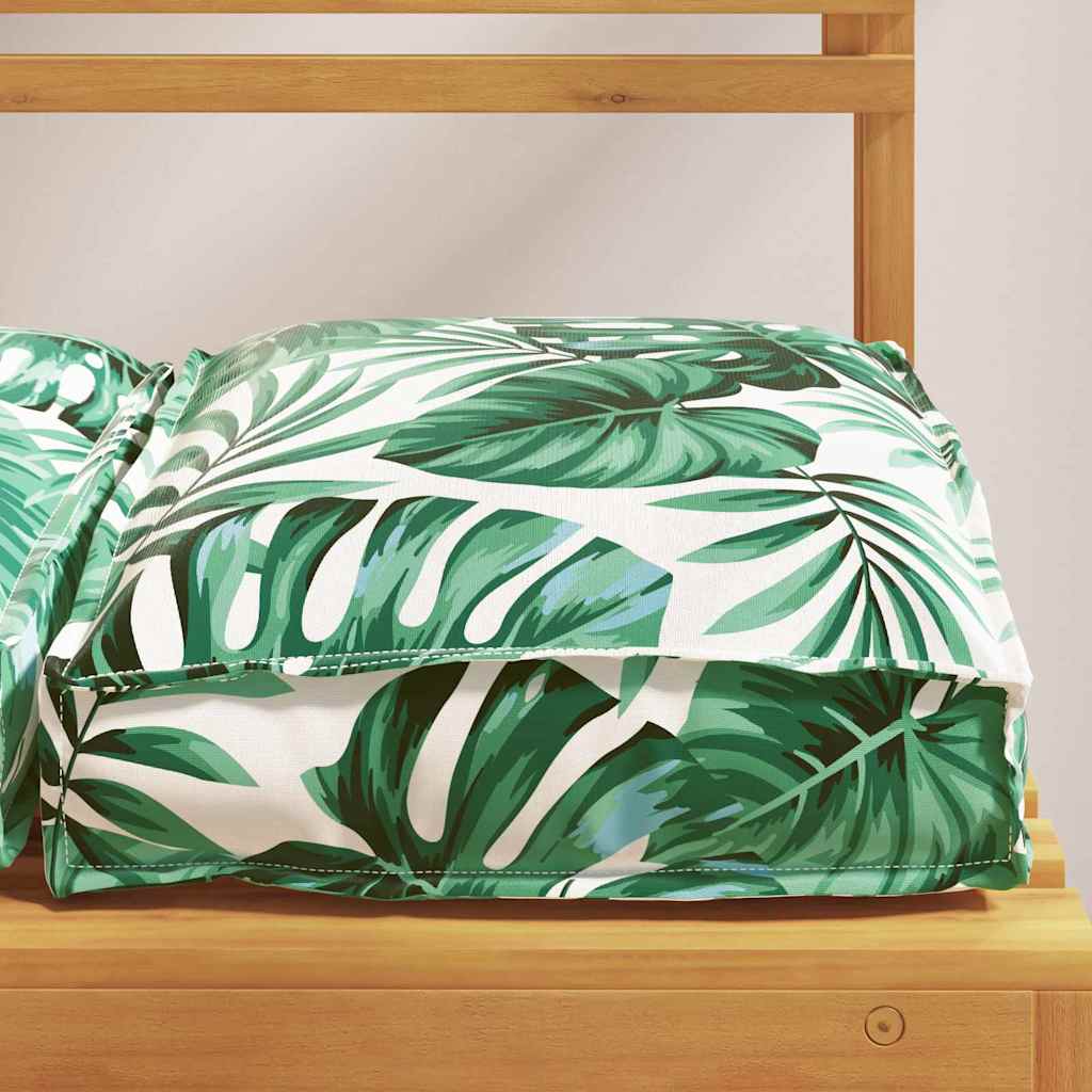 Cuscino 6 pz Tessuto Oxford Motivo Foglia 40 x 40 x 8 cm