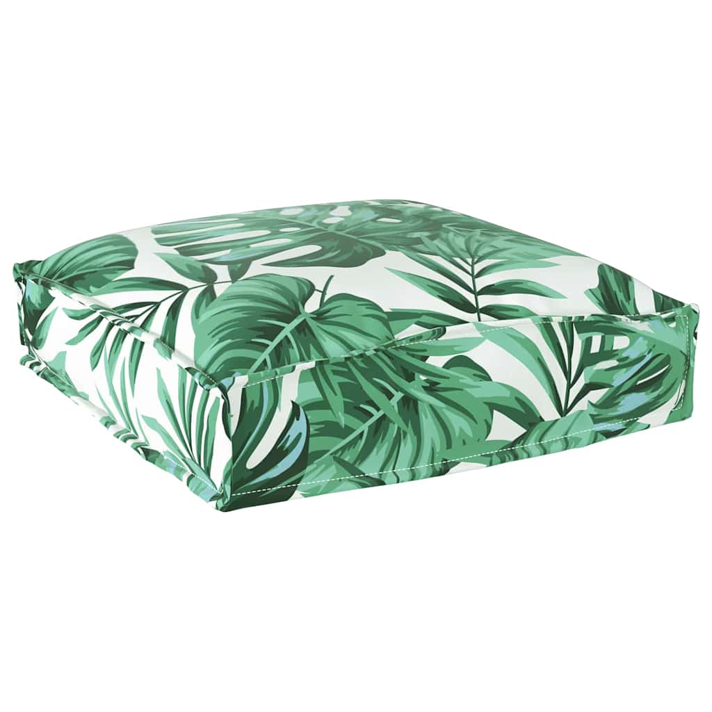 Cuscino 6 pz Tessuto Oxford Motivo Foglia 40 x 40 x 8 cm