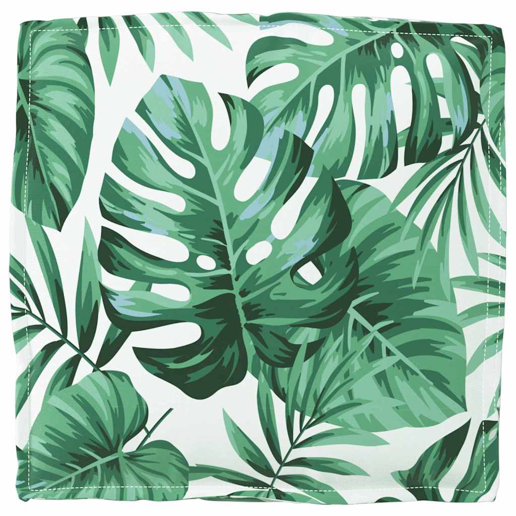 Cuscino 6 pz Tessuto Oxford Motivo Foglia 40 x 40 x 8 cm