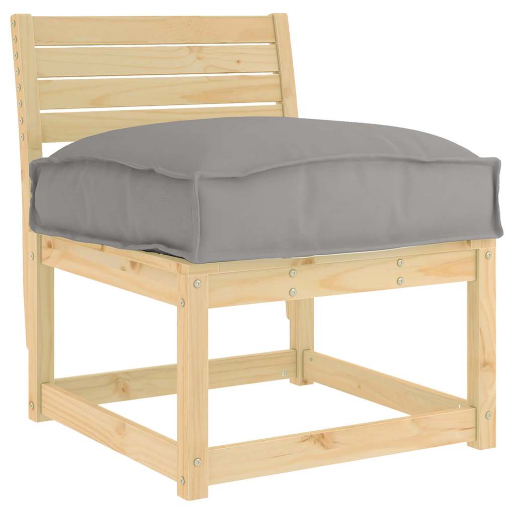 Cuscino Tessuto Oxford Grigio 60 x 40 x 8 cm