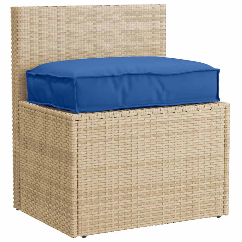 Cuscino Tessuto Oxford Blu Reale 60 x 40 x 8 cm