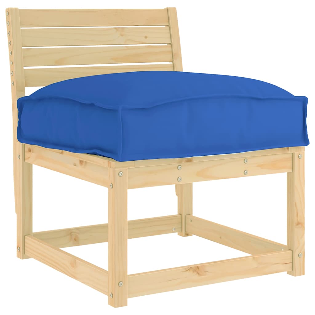 Cuscino Tessuto Oxford Blu Reale 60 x 40 x 8 cm