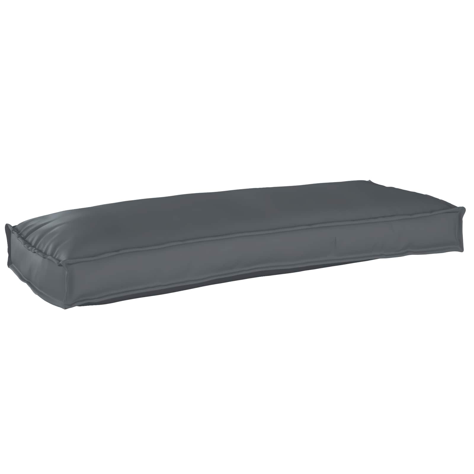 Cuscino Tessuto Oxford Antracite 100 x 40 x 8 cm