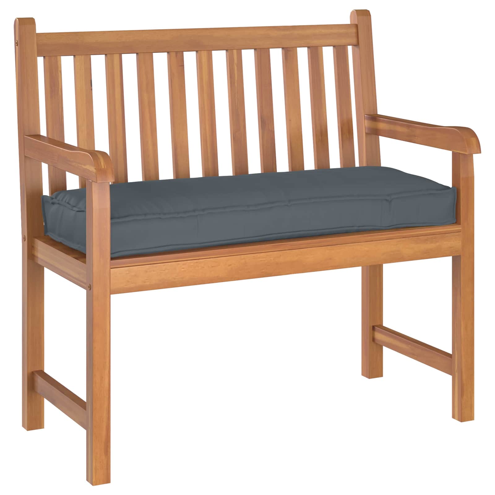 Cuscino Tessuto Oxford Antracite 100 x 40 x 8 cm