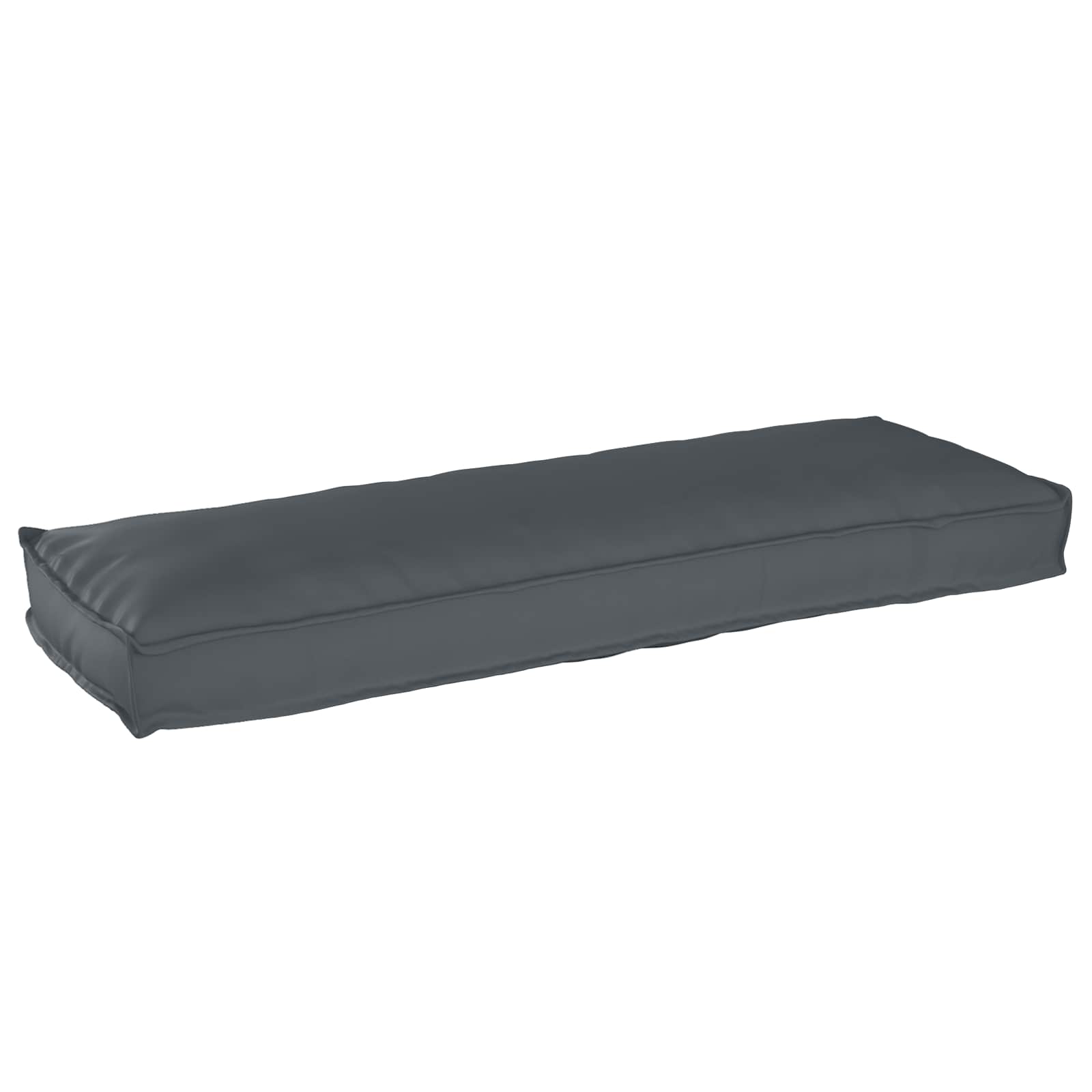 Cuscino Tessuto Oxford Antracite 120 x 40 x 8 cm