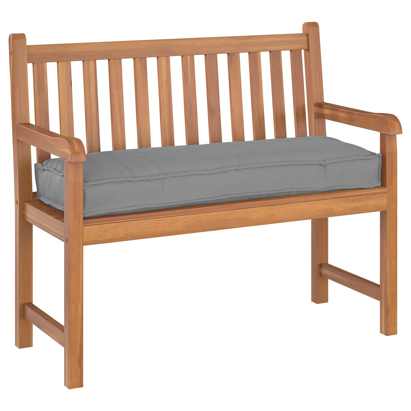 Cuscino Tessuto Oxford Grigio 120 x 40 x 8 cm