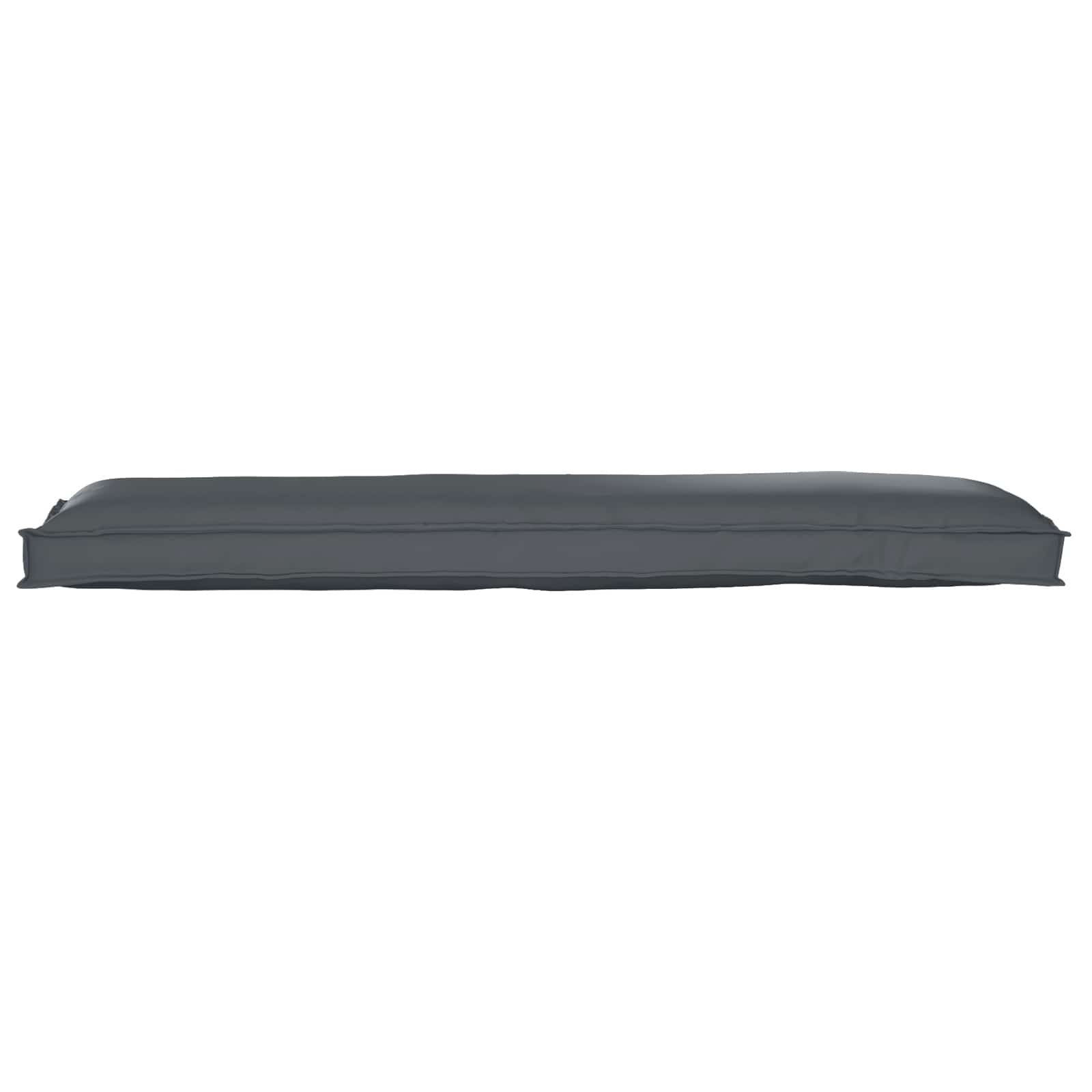 Cuscino Tessuto Oxford Antracite 150 x 40 x 8 cm