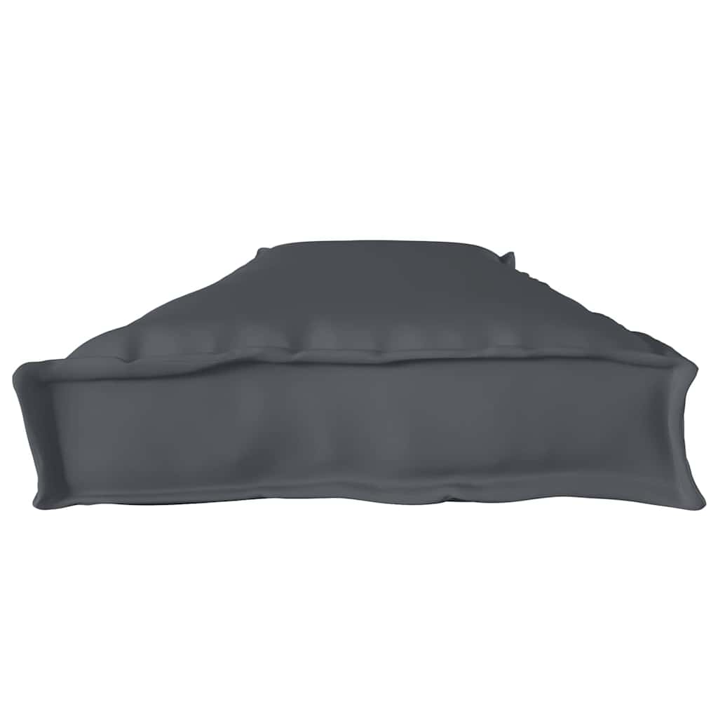 Cuscino per pallet Tessuto Oxford Antracite 180 x 40 x 8 cm