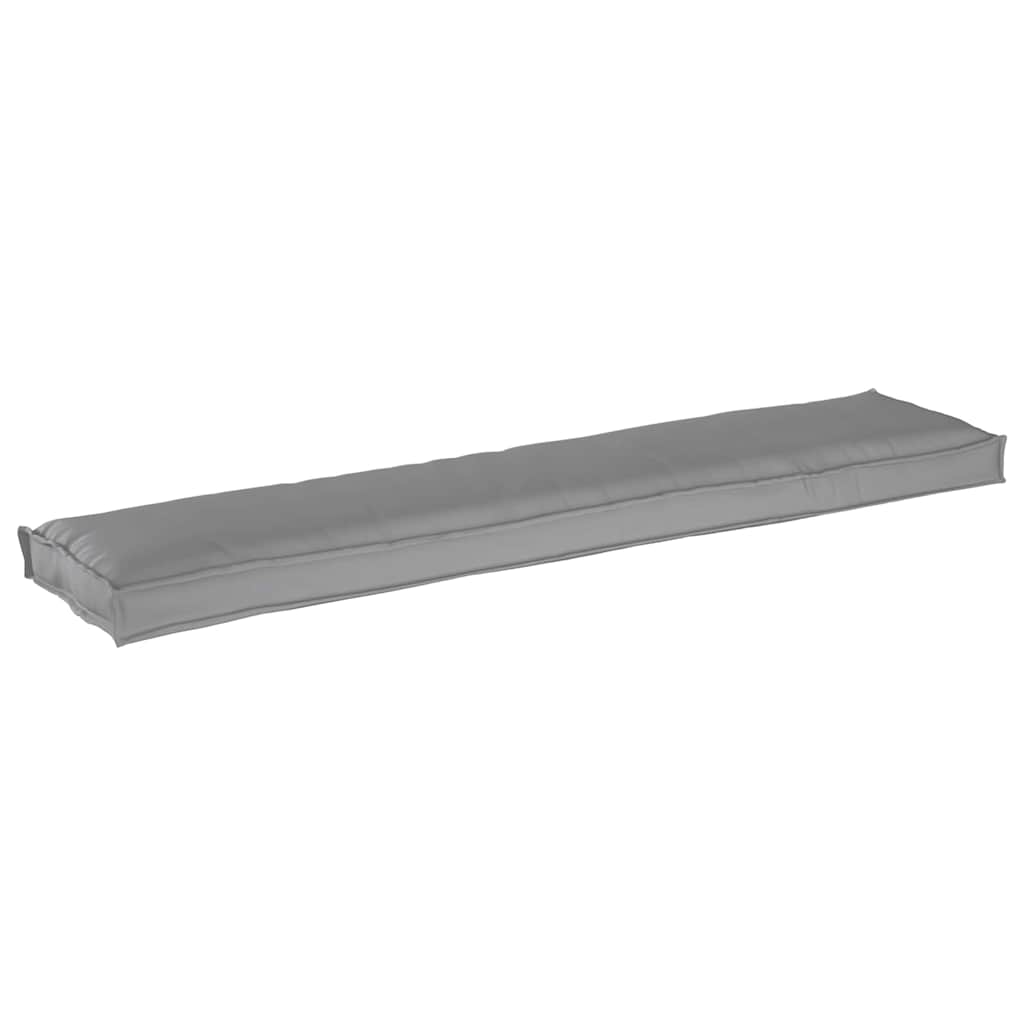 Cuscino per pallet Tessuto Oxford Grigio 180 x 40 x 8 cm