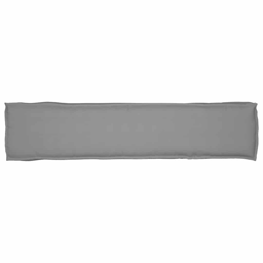 Cuscino per pallet Tessuto Oxford Grigio 180 x 40 x 8 cm