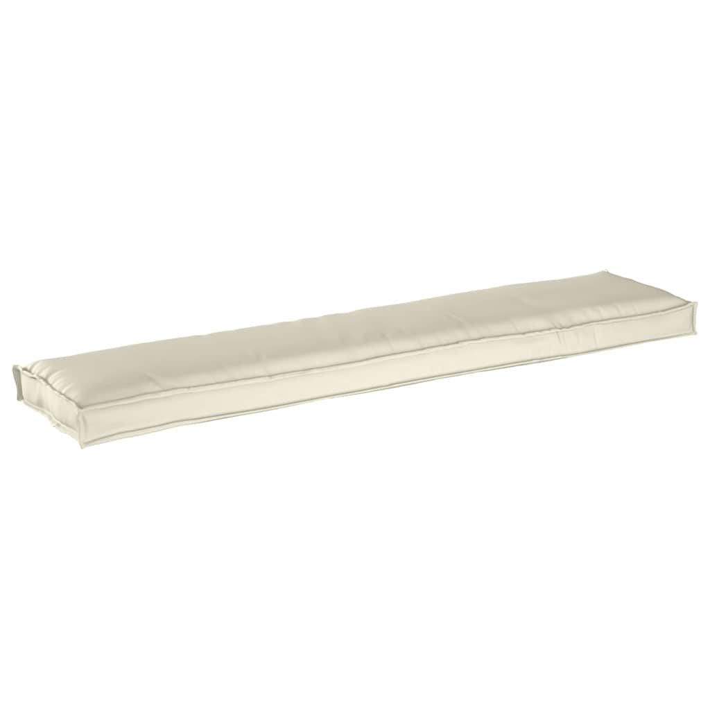 Cuscino per pallet Tessuto Oxford Crema 180 x 40 x 8 cm