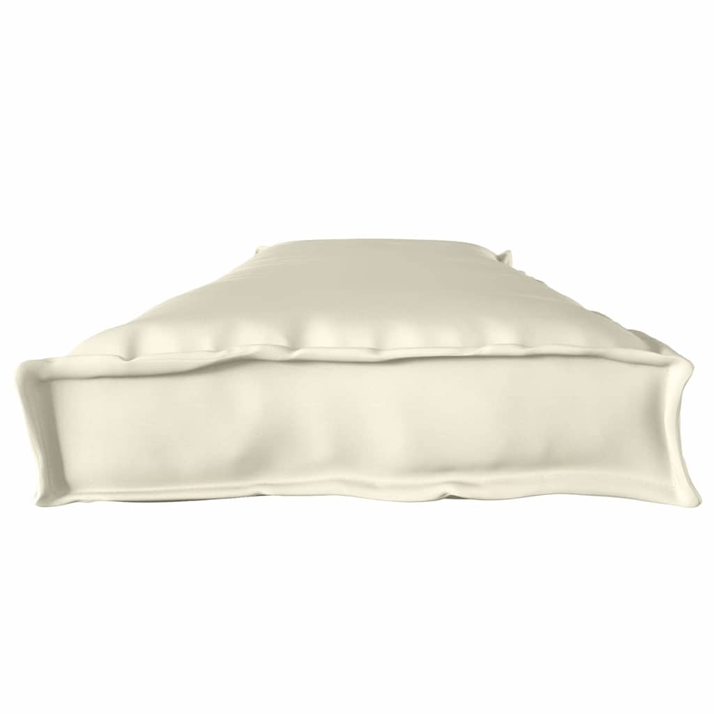 Cuscino per pallet Tessuto Oxford Crema 180 x 40 x 8 cm