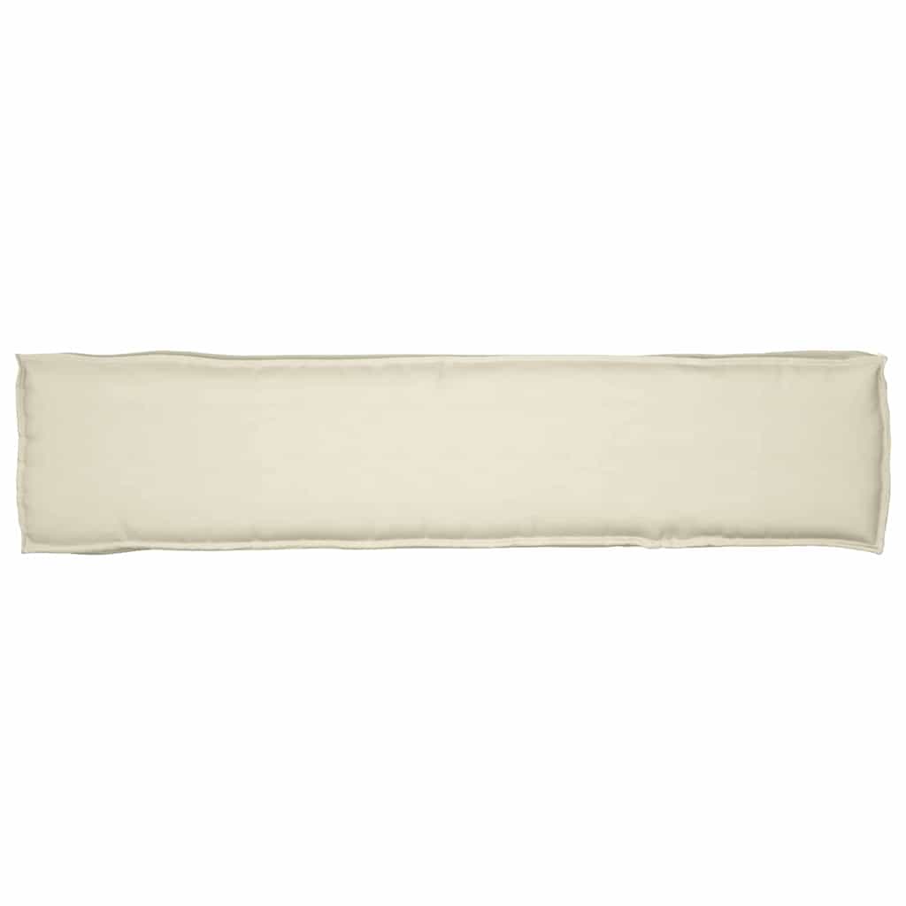Cuscino per pallet Tessuto Oxford Crema 180 x 40 x 8 cm