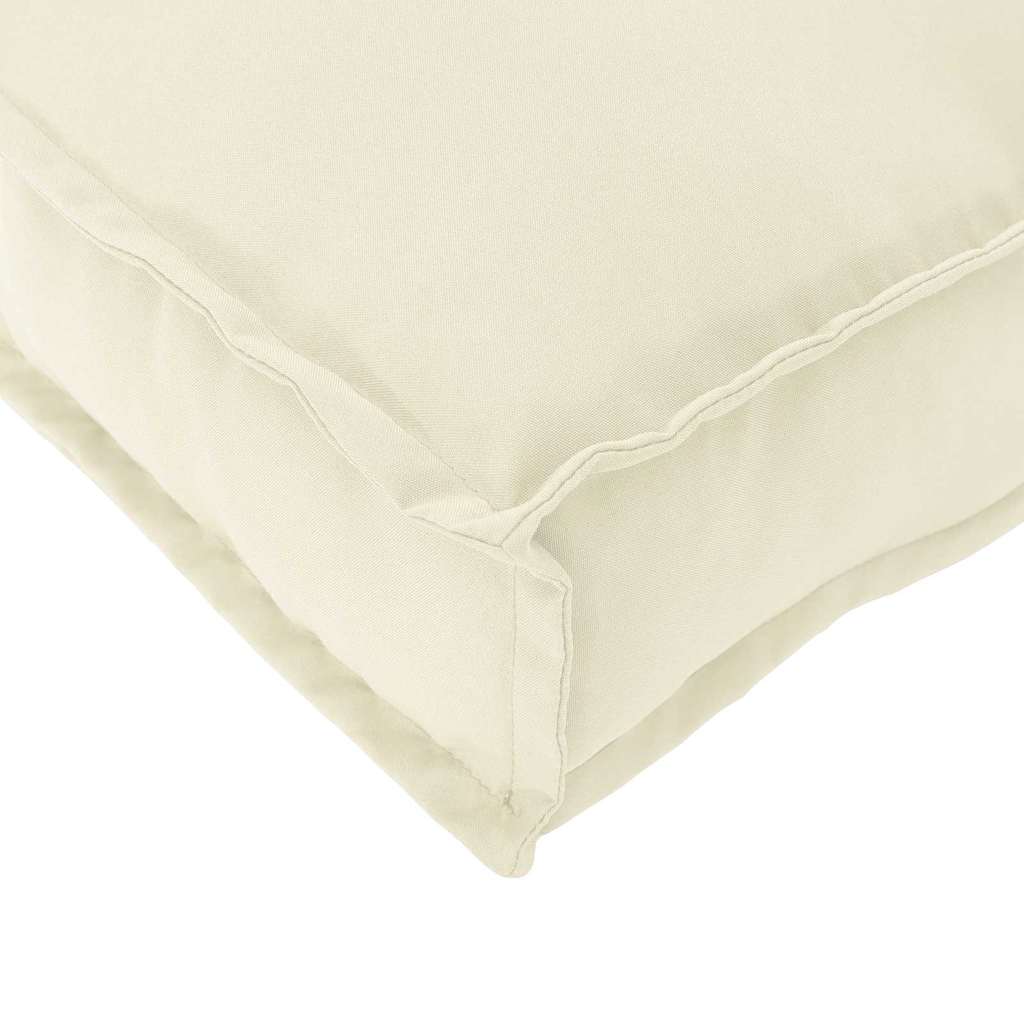 Cuscino per pallet Tessuto Oxford Crema 180 x 40 x 8 cm