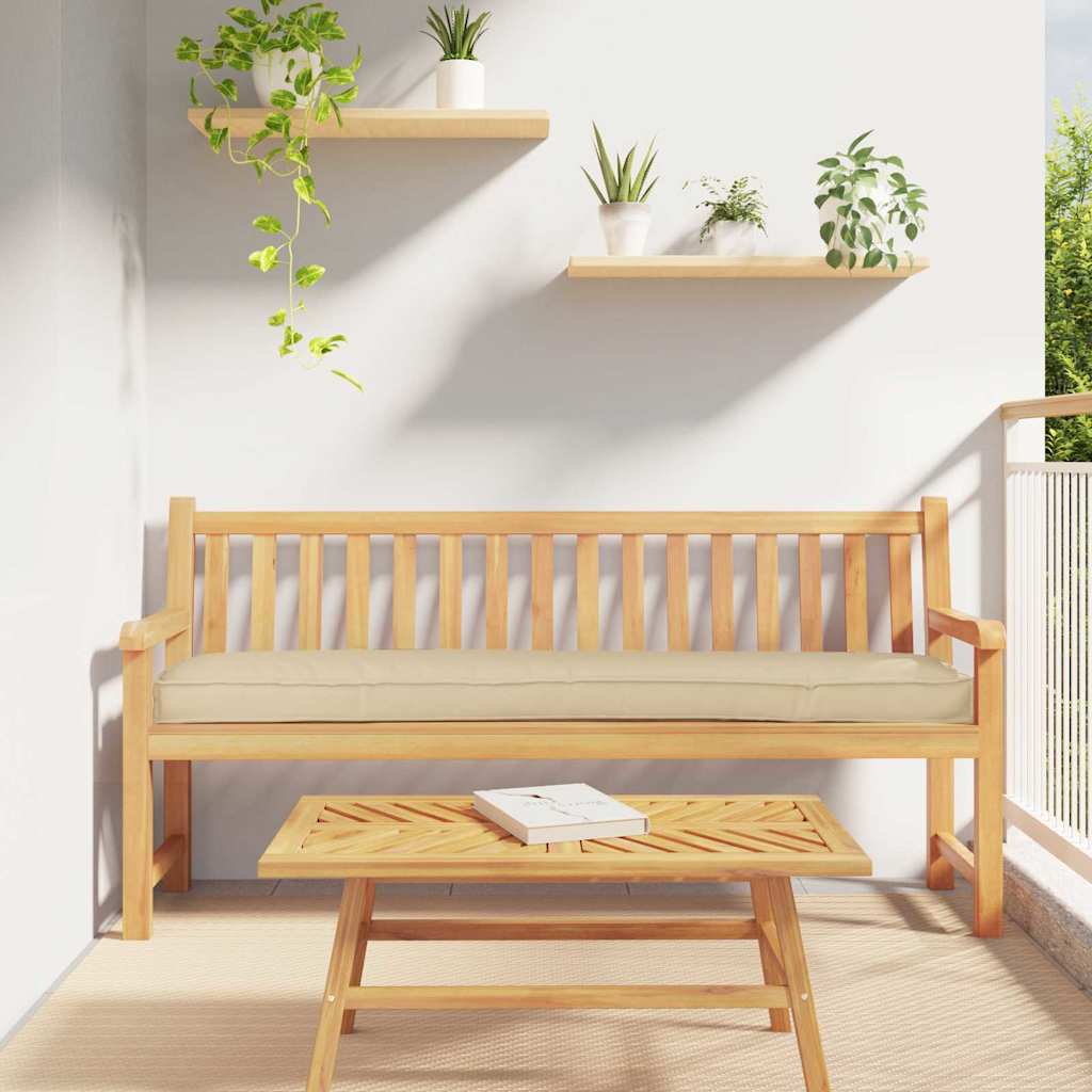 Cuscino per pallet Beige 200 x 40 x 8 cm Tessuto Oxford