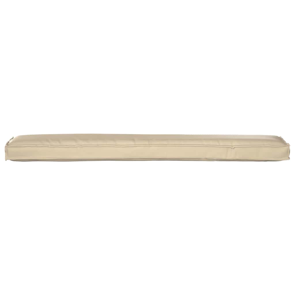 Cuscino per pallet Beige 200 x 40 x 8 cm Tessuto Oxford