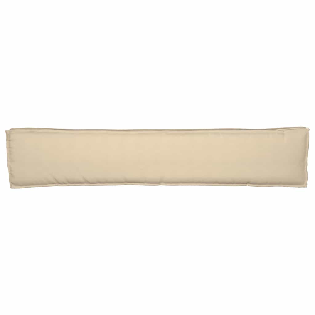 Cuscino per pallet Beige 200 x 40 x 8 cm Tessuto Oxford