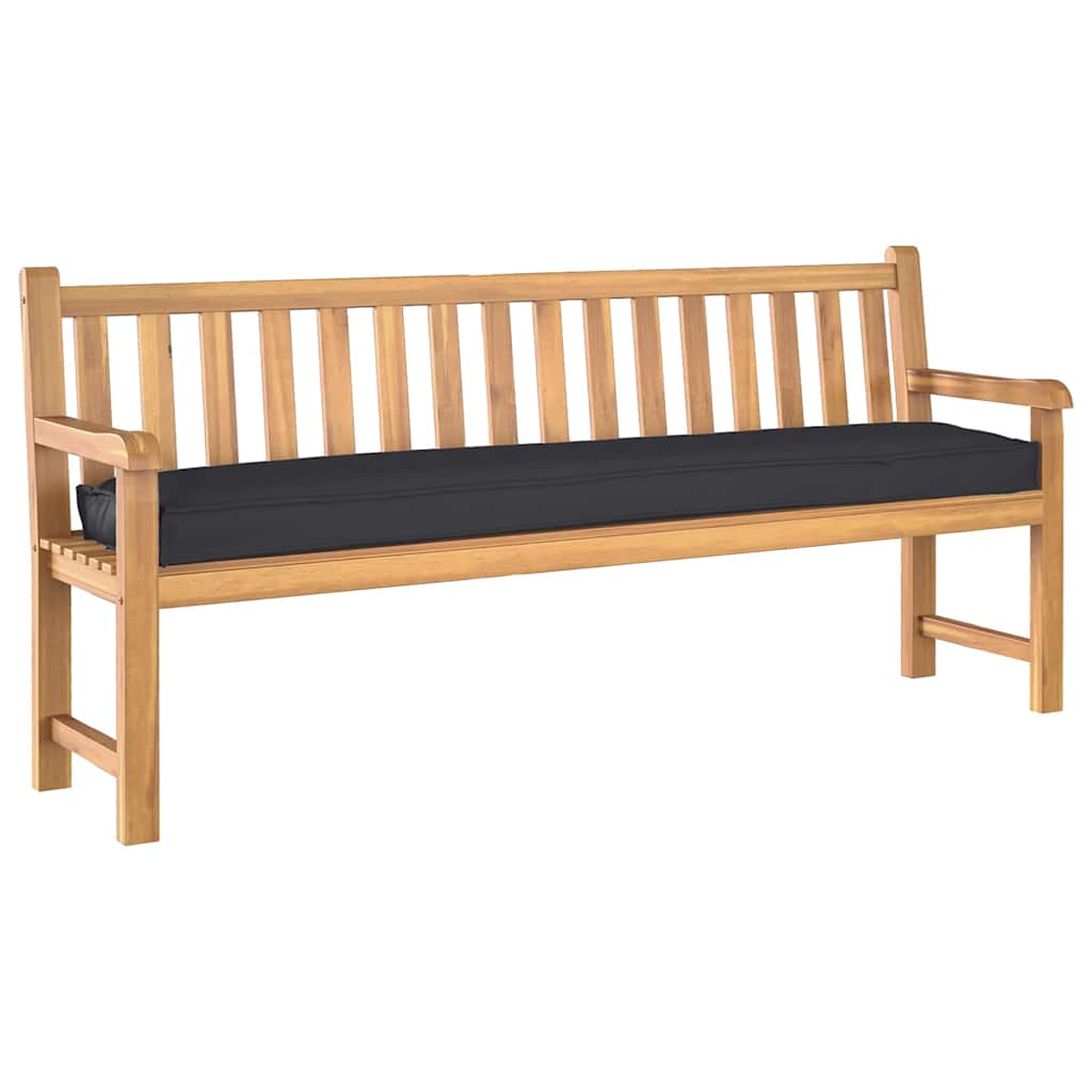 Cuscino per pallet Nero 200 x 40 x 8 cm Tessuto Oxford