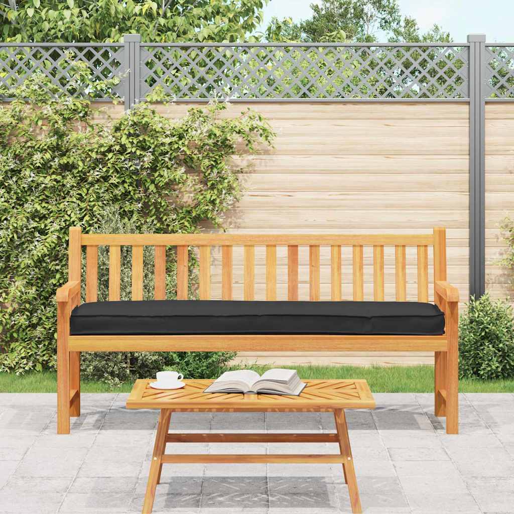 Cuscino per pallet Nero 200 x 40 x 8 cm Tessuto Oxford