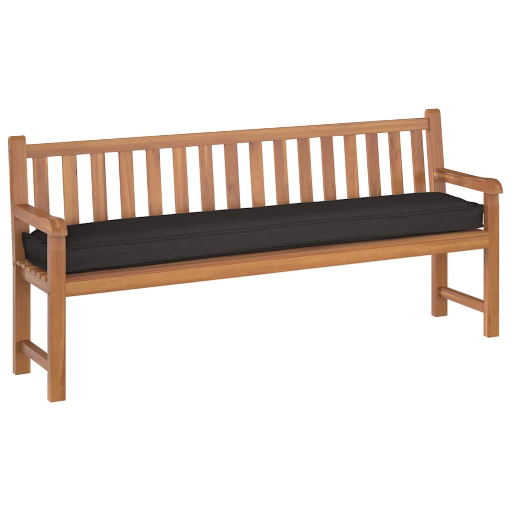 Cuscino per pallet Nero 200 x 40 x 8 cm Tessuto Oxford