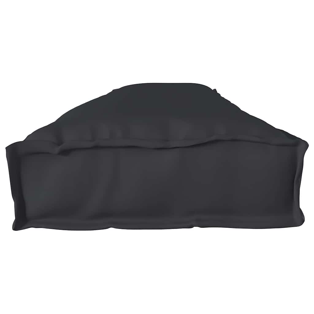 Cuscino per pallet Nero 200 x 40 x 8 cm Tessuto Oxford