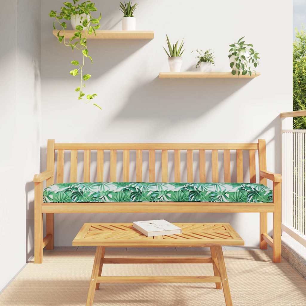Cuscino per pallet Motivo Foglia 200 x 40 x 8 cm Tessuto Oxford