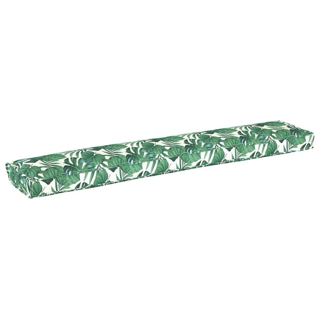 Cuscino per pallet Motivo Foglia 200 x 40 x 8 cm Tessuto Oxford