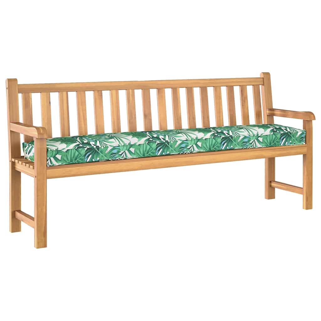 Cuscino per pallet Motivo Foglia 200 x 40 x 8 cm Tessuto Oxford