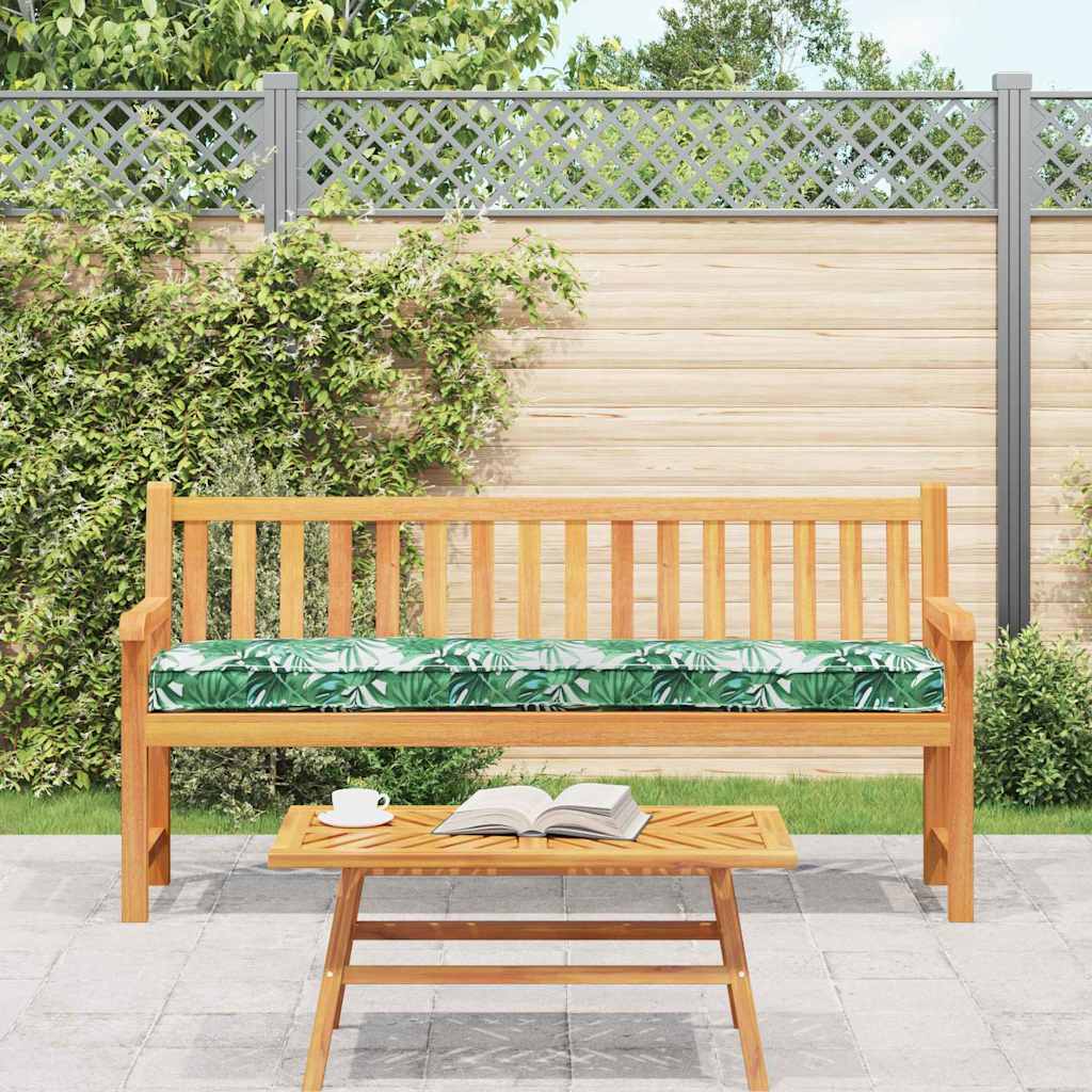 Cuscino per pallet Motivo Foglia 200 x 40 x 8 cm Tessuto Oxford
