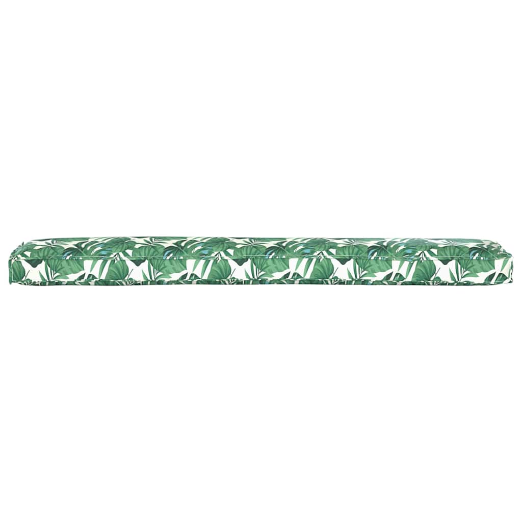 Cuscino per pallet Motivo Foglia 200 x 40 x 8 cm Tessuto Oxford