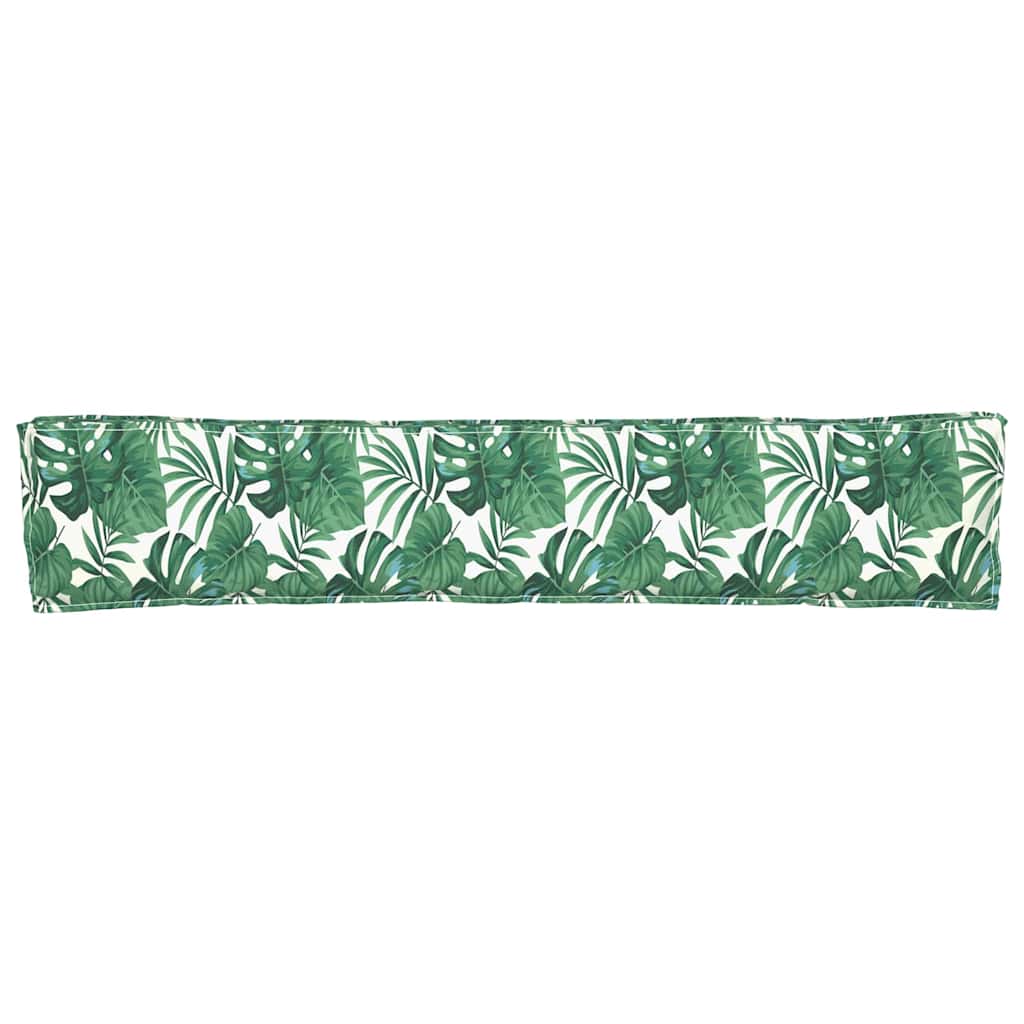 Cuscino per pallet Motivo Foglia 200 x 40 x 8 cm Tessuto Oxford
