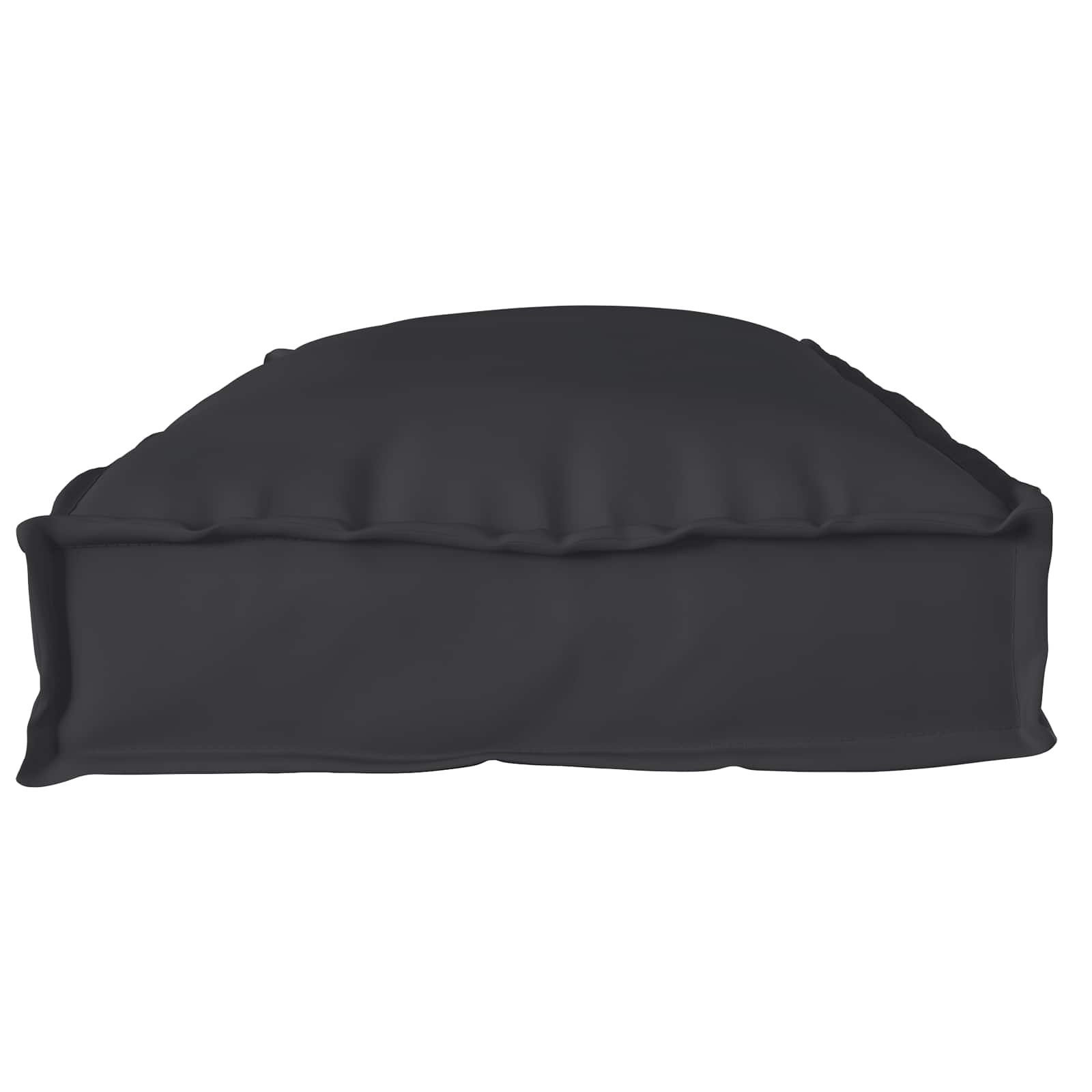 Set di Cuscini per Pallet 2 pz Tessuto Oxford Nero