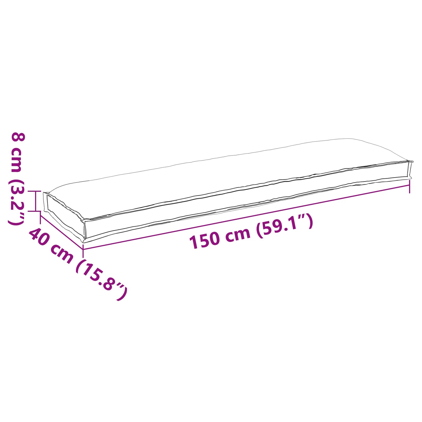 Set di Cuscini per Pallet 2 pz Tessuto Oxford Grigio