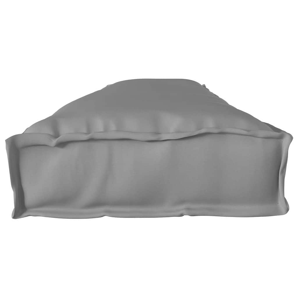 Set di Cuscini per Pallet 2 pz Tessuto Oxford Grigio