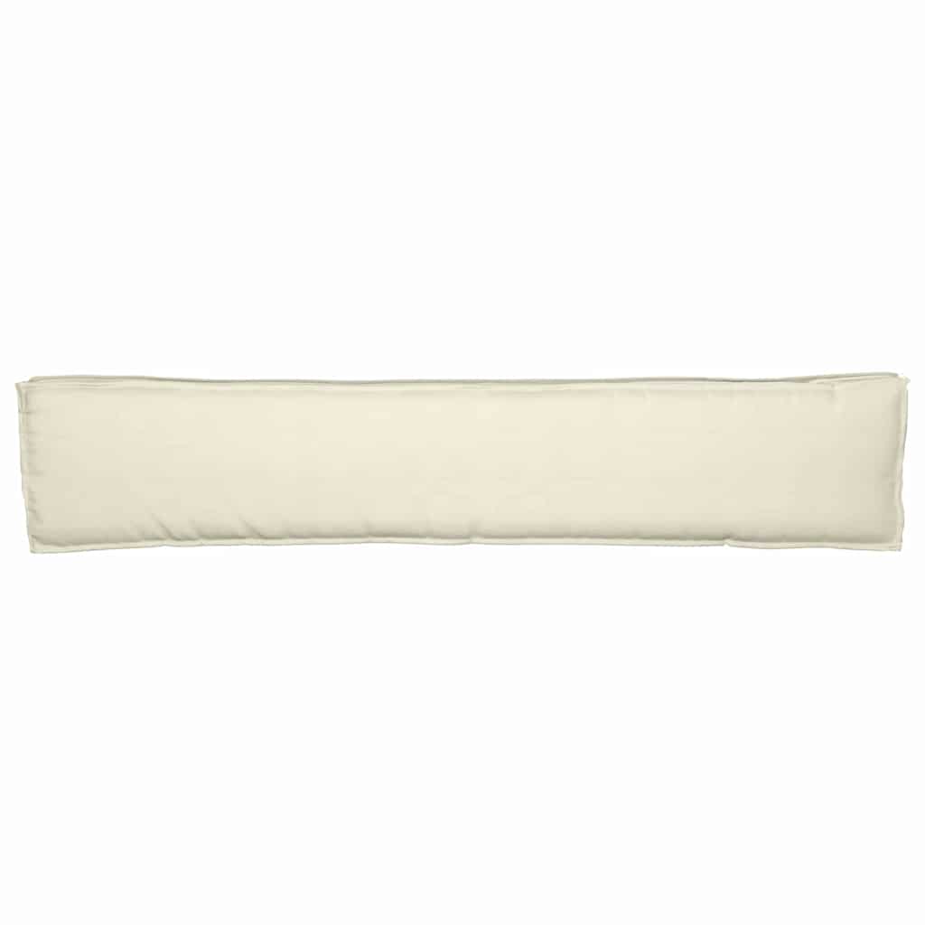 Set di Cuscini per Pallet 2 pz Tessuto Oxford Crema