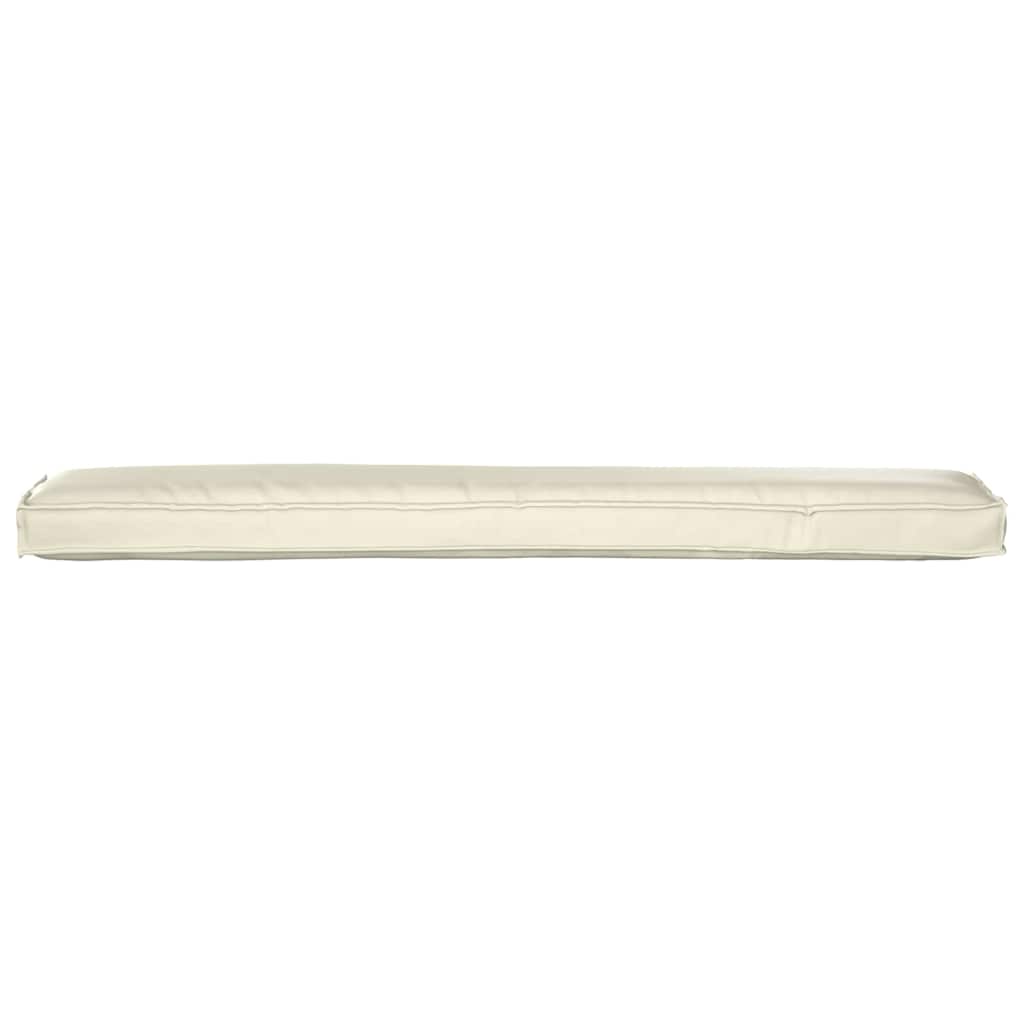 Set di Cuscini per Pallet 2 pz Tessuto Oxford Crema