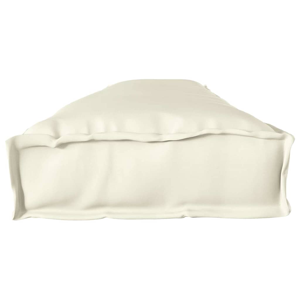 Set di Cuscini per Pallet 2 pz Tessuto Oxford Crema
