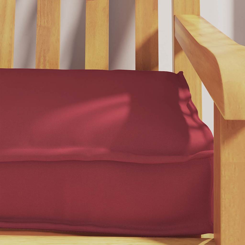 Set di Cuscini per Pallet 2 pz Tessuto Oxford Rosso Vino