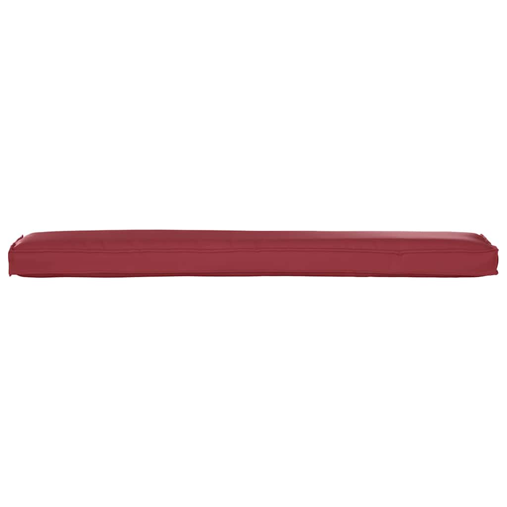 Set di Cuscini per Pallet 2 pz Tessuto Oxford Rosso Vino