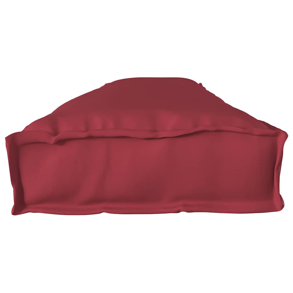 Set di Cuscini per Pallet 2 pz Tessuto Oxford Rosso Vino