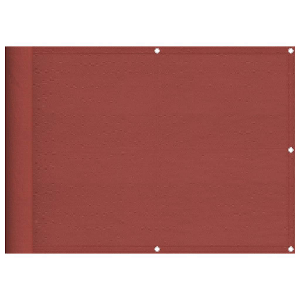 Paravento da Balcone Terracotta 75x700cm 100% Poliestere Oxford