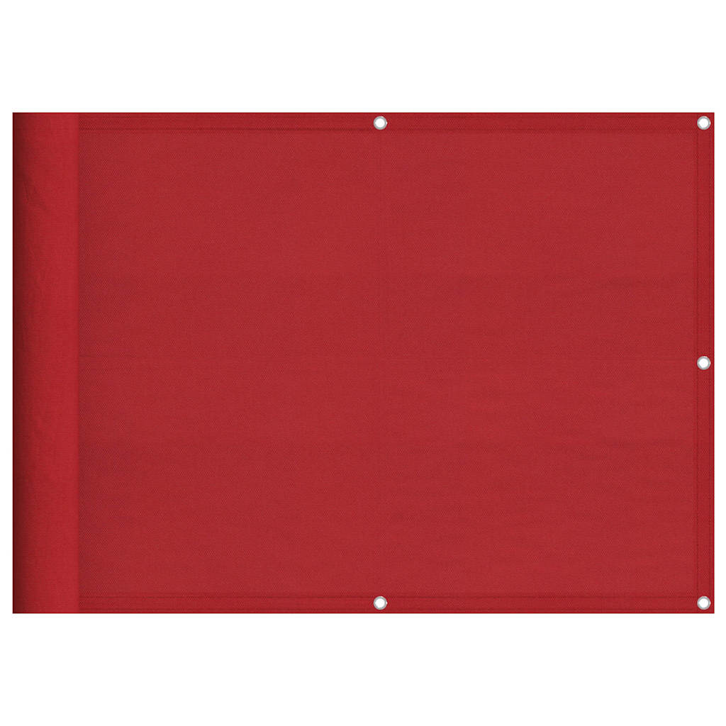 Paravento da Balcone Rosso 75x1000 cm 100% Poliestere Oxford